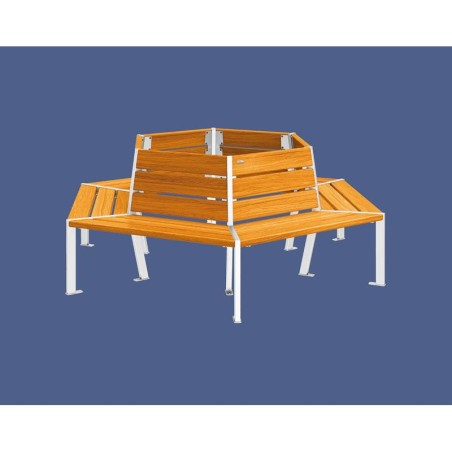 Banc tour d'arbre Silaos
