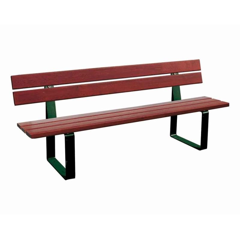 Banc Riga Bois lasuré acajou