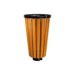 Corbeille Lofoten acier et bois 80 litres