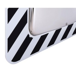 Miroir d'agglomération Inox et antigivre/antibuée