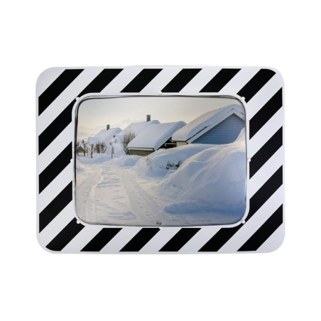 Miroir d'agglomération Inox et antigivre/antibuée
