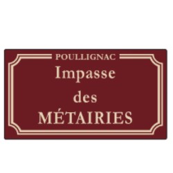Plaque de rue Email